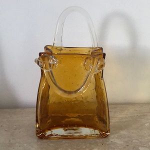 Hand Blown Glass Purse